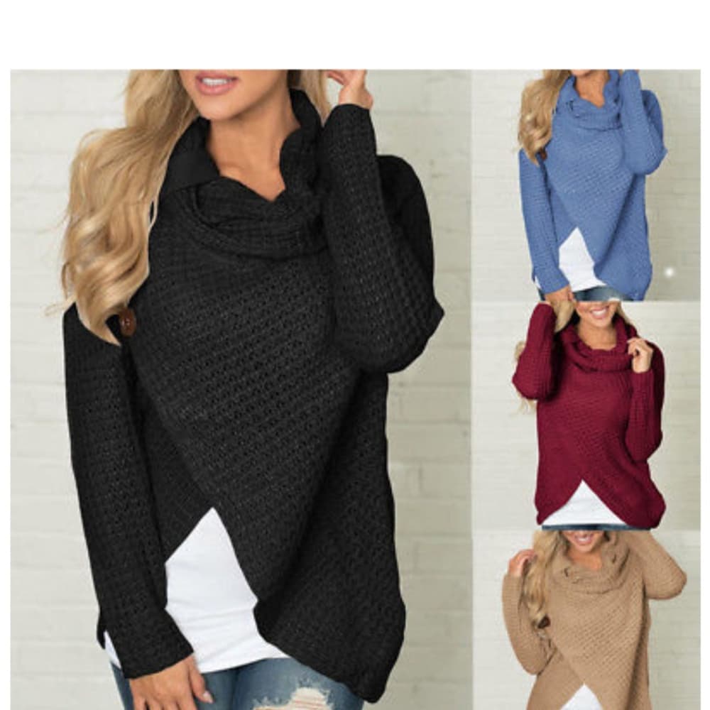 Long Sleeve Knitted Sweater(Pre-Order) - Thumbnail 2
