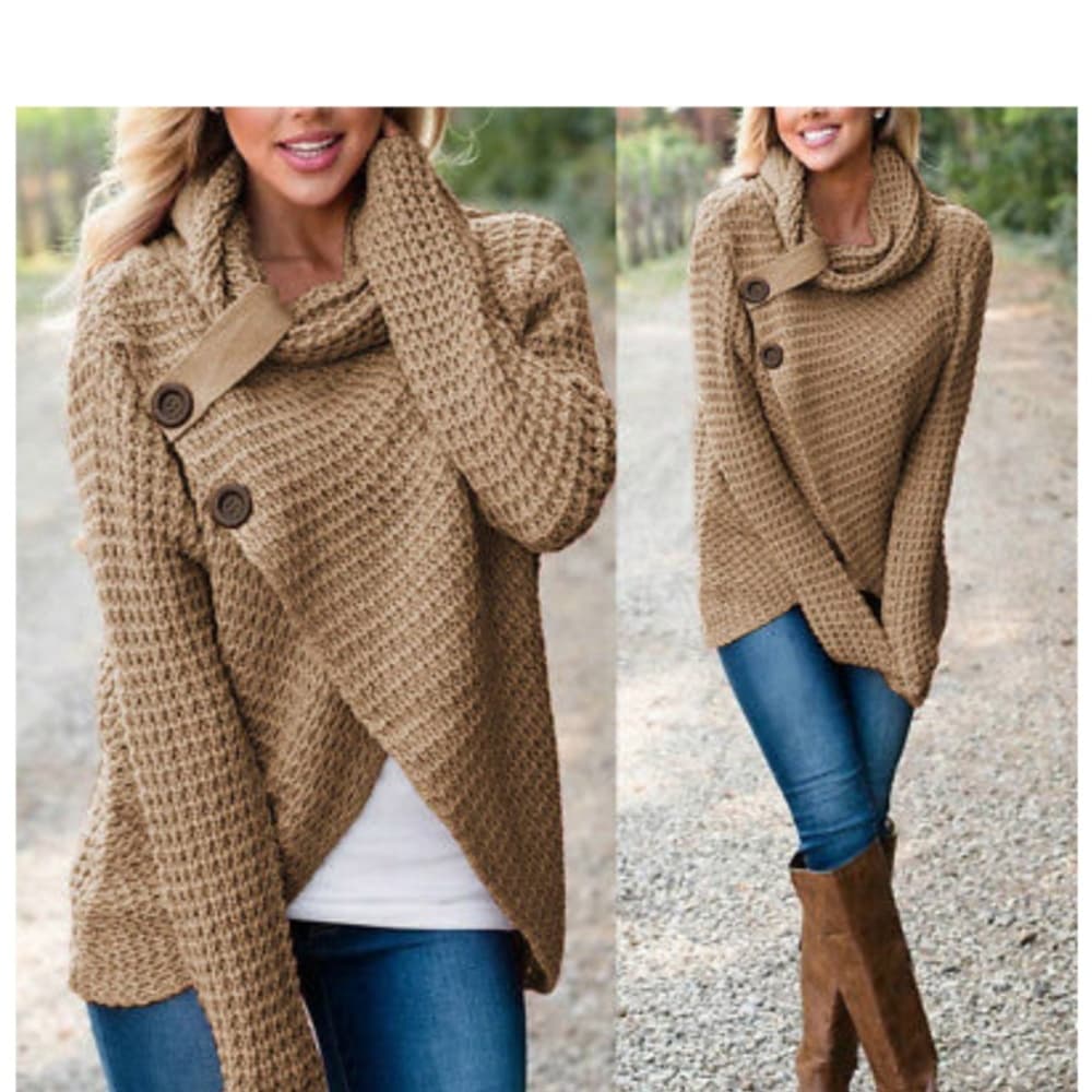 Long Sleeve Knitted Sweater(Pre-Order) - Thumbnail 4