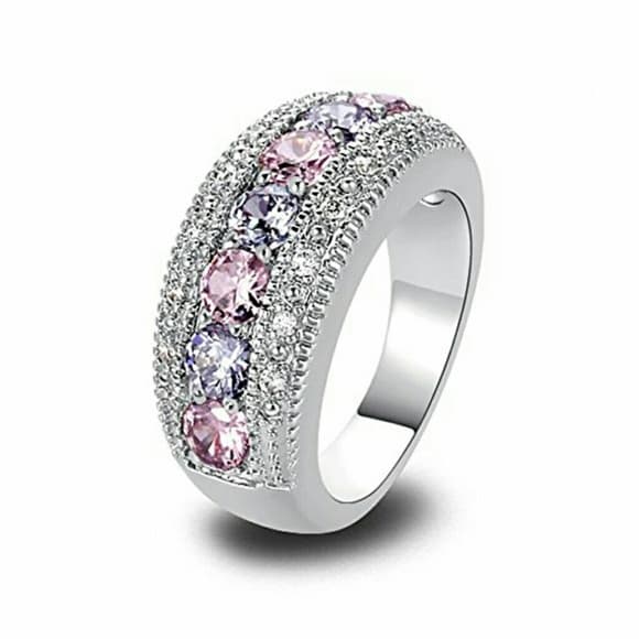 Beautiful Eternity Sterling Silver Ring - Thumbnail 2