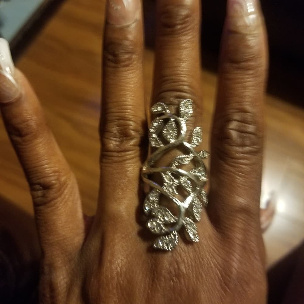 Silver Leaves Beauty Ring - Thumbnail 2