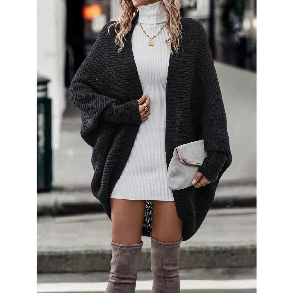 Batwing Sleeve Duster Cardigan - Thumbnail 6
