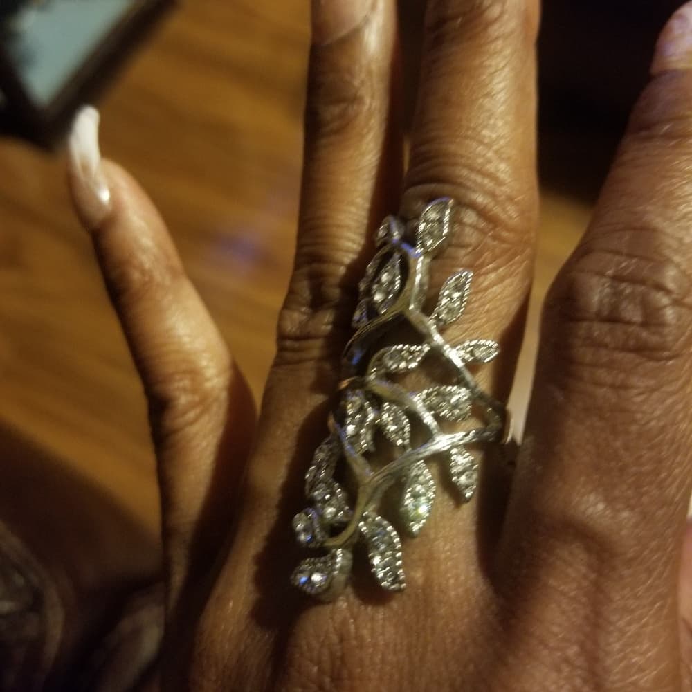 Silver Leaves Beauty Ring - Thumbnail 3