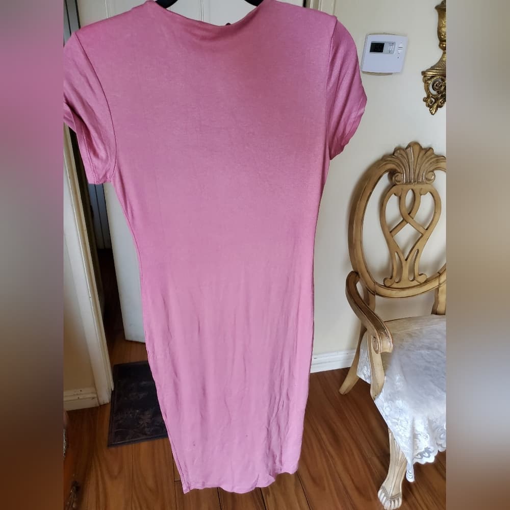 Pink Bodycon Dress - Thumbnail 4