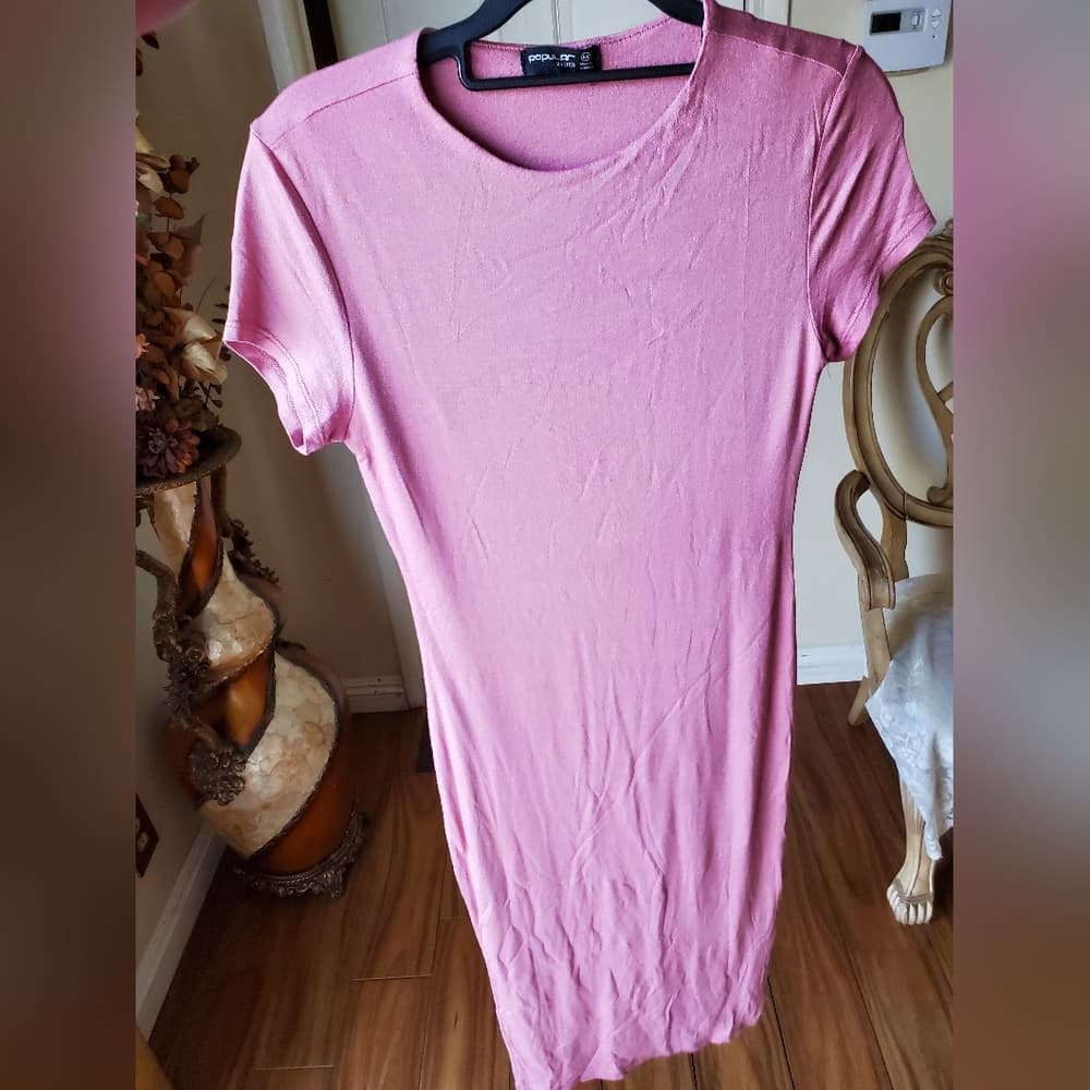 Pink Bodycon Dress - Thumbnail 3