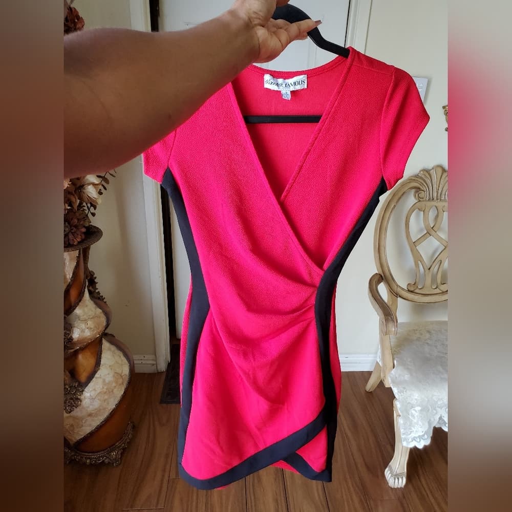 Red Black Dress - Thumbnail 4