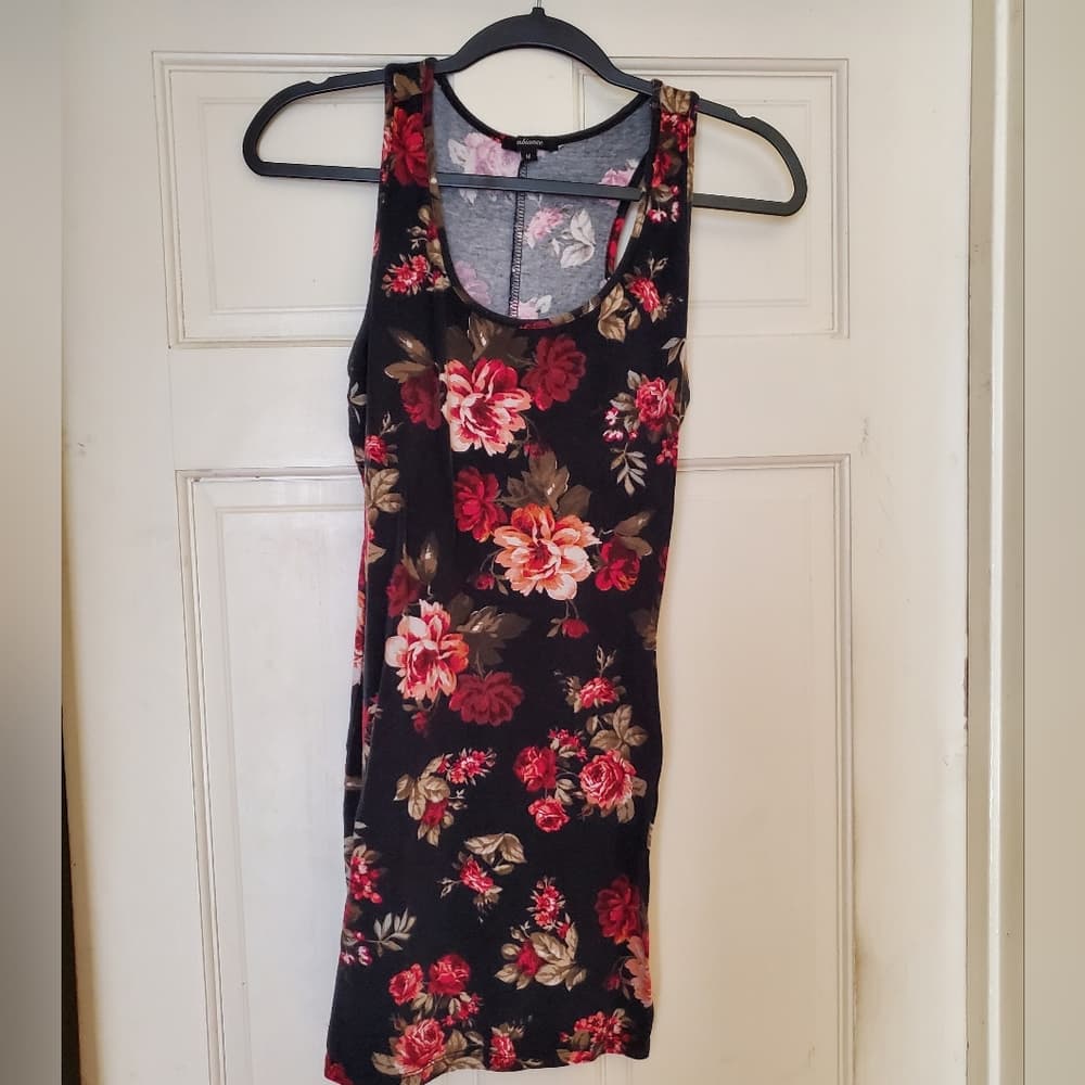 Black Rose Bodycon Dress - Thumbnail 5