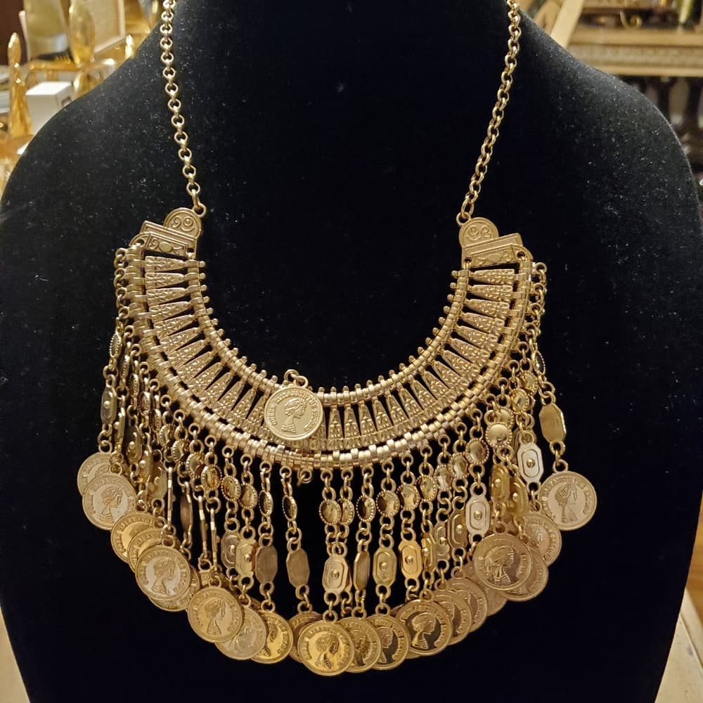 Gold Chains Beauty Necklace - Thumbnail 3