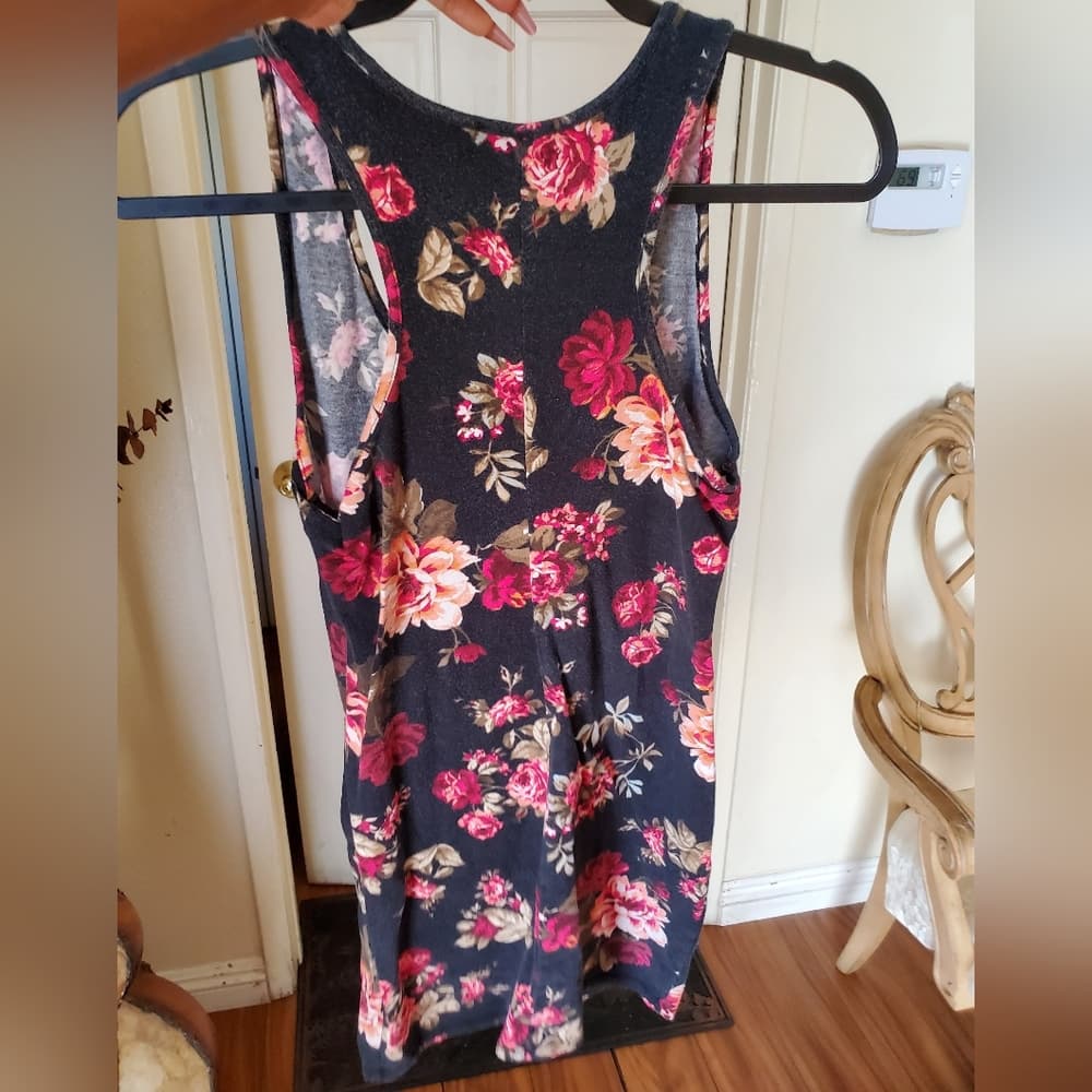 Black Rose Bodycon Dress - Thumbnail 2