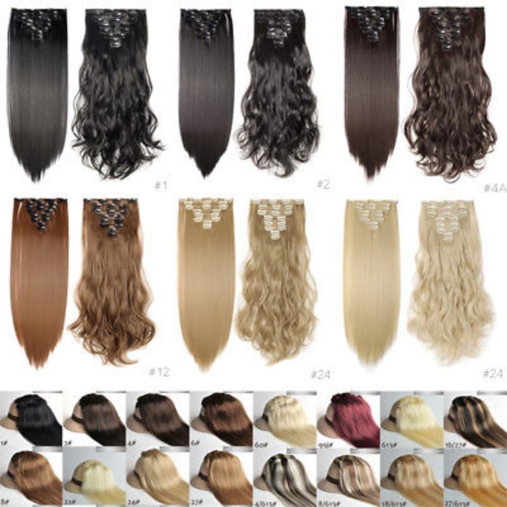 Blonde Beauty Full Head Clip in Extension #613 - Thumbnail 2