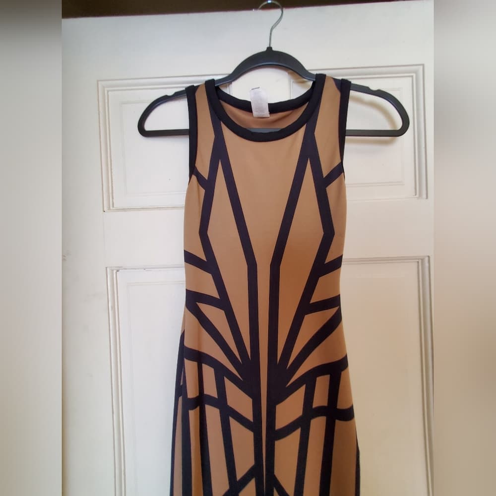 Cream Black Dress