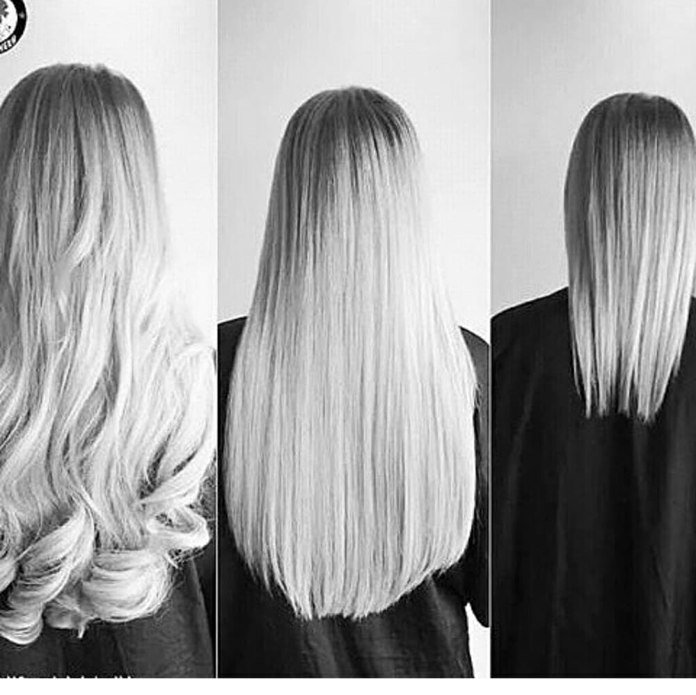 Silver Gray Full Head Clip In Extension - Thumbnail 2