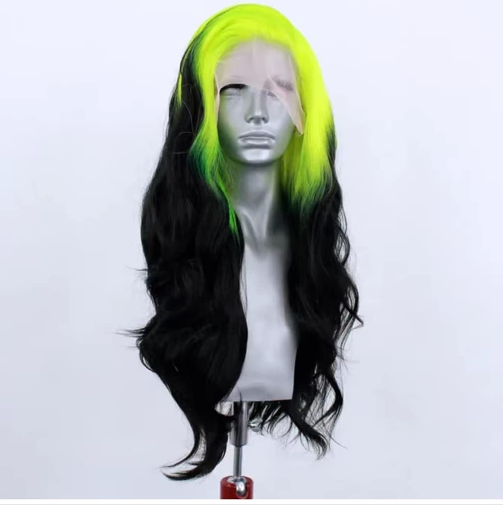 Black Neon Beauty Lace Front Wig - Thumbnail 3