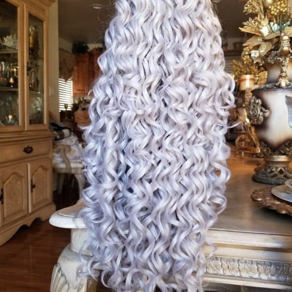 Gray White Beauty Lace Front Wig - Thumbnail 9