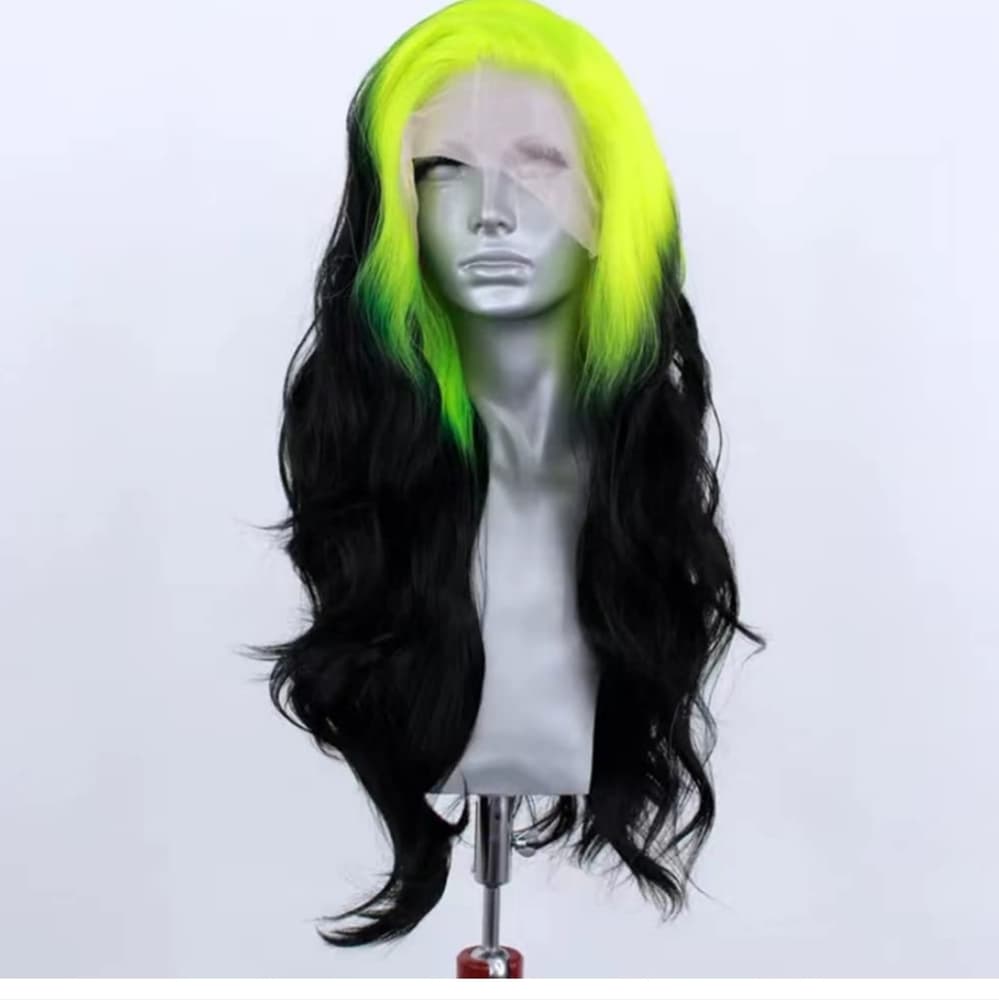Black Neon Beauty Lace Front Wig - Thumbnail 2
