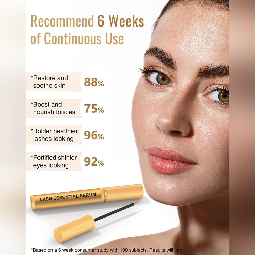 Thicker & Longer Looking Eyelashes, Lash Essential Serum for Natural Las… - Thumbnail 2