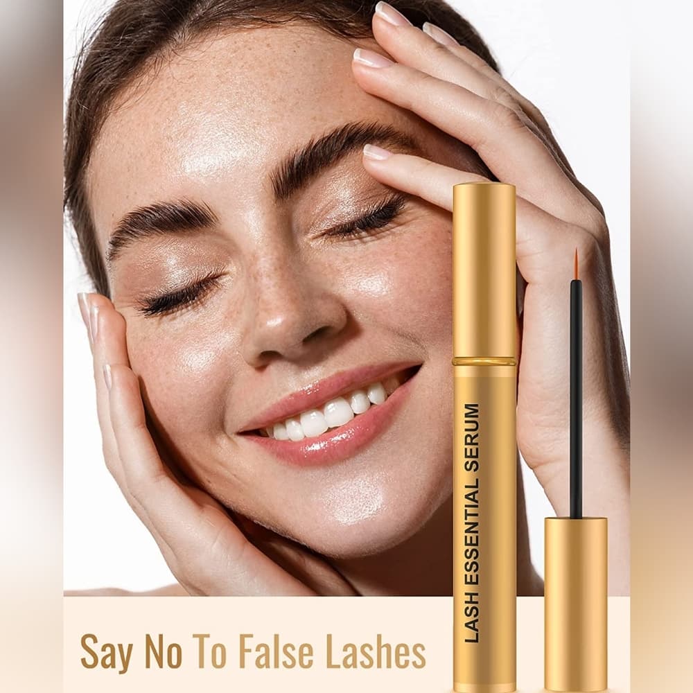 Thicker & Longer Looking Eyelashes, Lash Essential Serum for Natural Las…