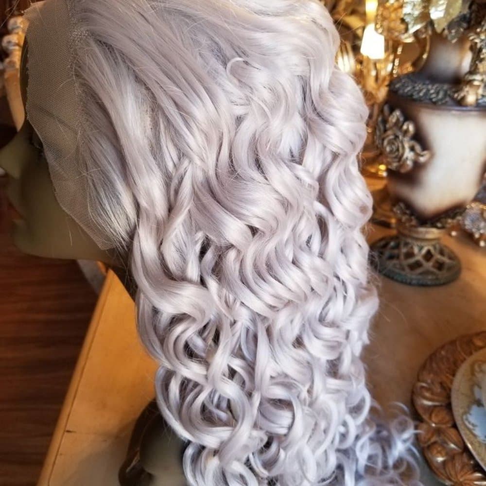 Gray White Beauty Lace Front Wig - Thumbnail 2