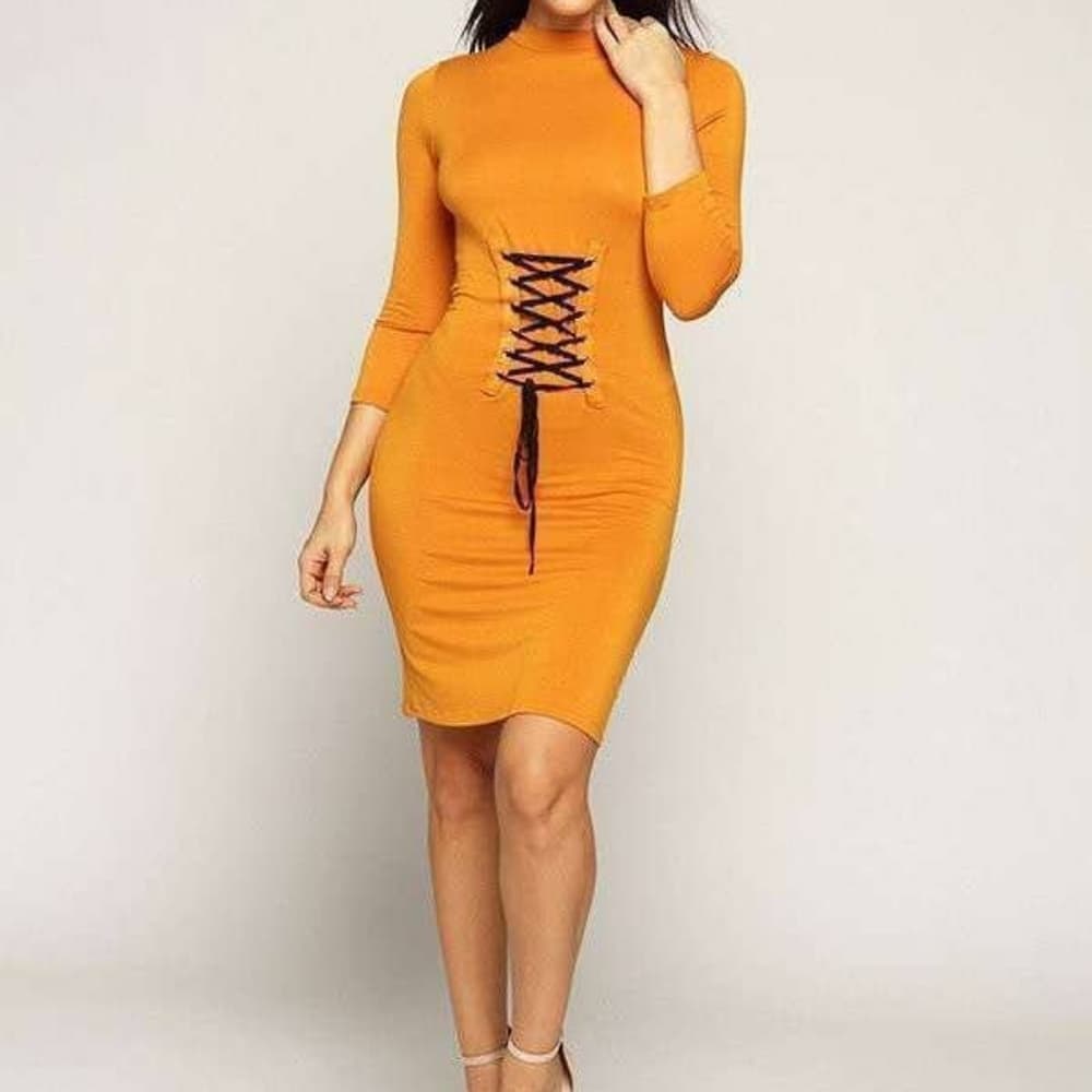 Waist Beauty Dress - Thumbnail 4
