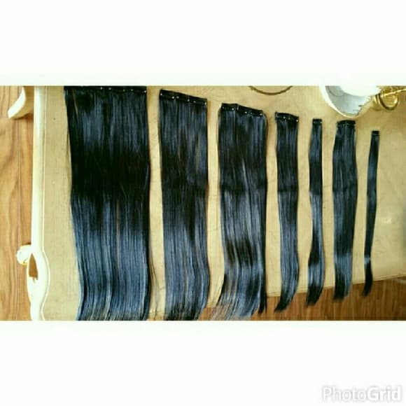 Black Beauty Full Head Clip-in Extension - Thumbnail 3