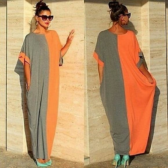 Kaftan Dubai Abaya Long Maxi Dress - Thumbnail 4