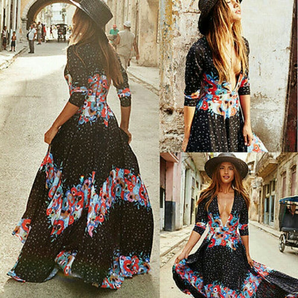 Beautiful Boho Vintage Dress - Thumbnail 2