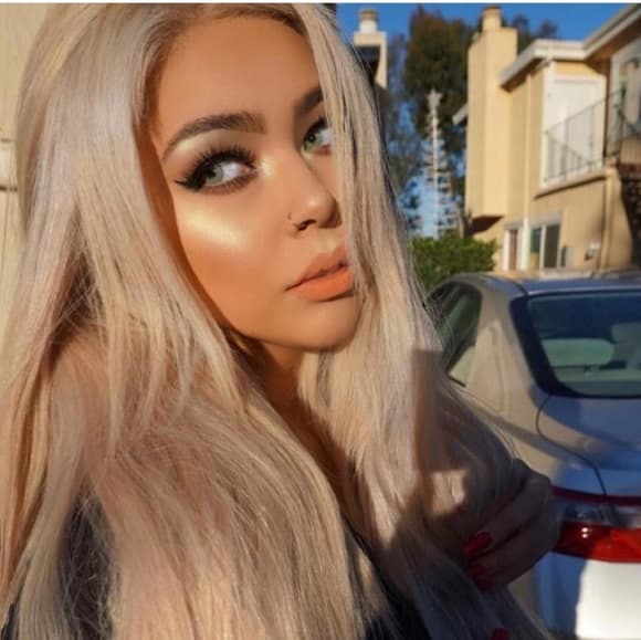 Bleach blonde Full Head clip in Extension - Thumbnail 3