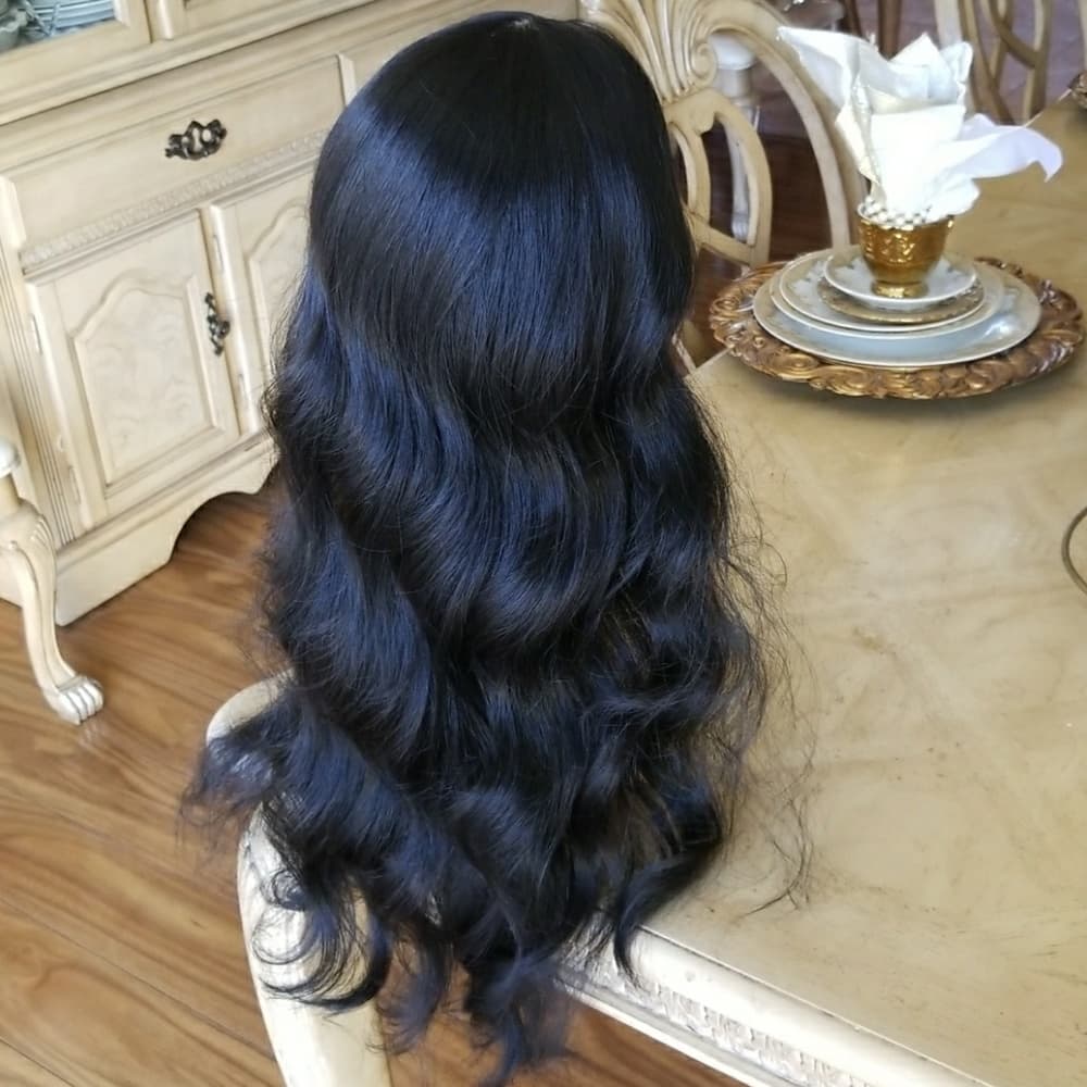 Bodywave Black Full Wig 20-22 inches - Thumbnail 5