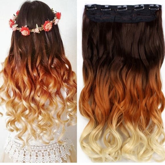 Ombre three tone Brown Red to Blonde - Thumbnail 5