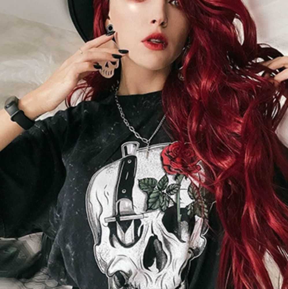 Dark Red Burgundy Beauty Lace Front Wig