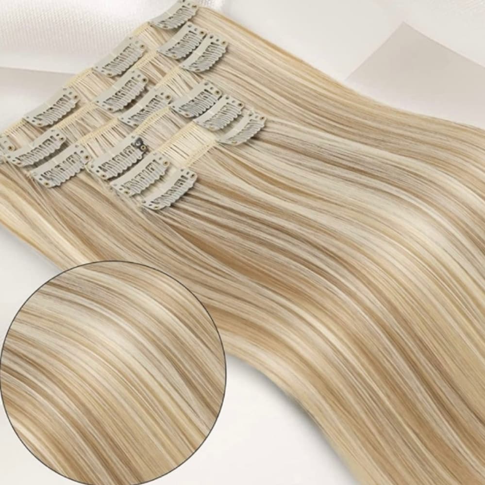 Blonde Mixed Full Head clip in Extension