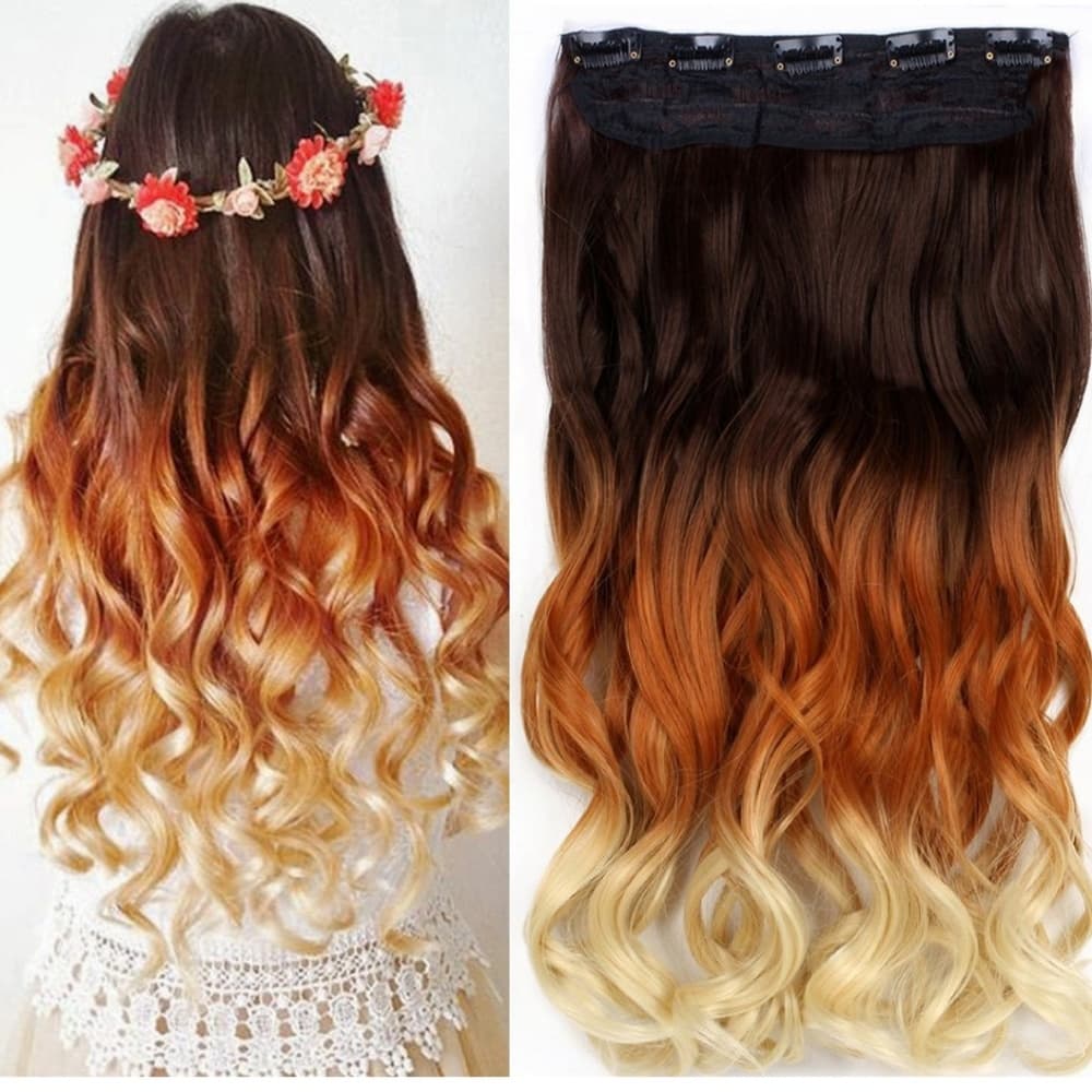 Ombre three tone Brown Red to Blonde - Thumbnail 4