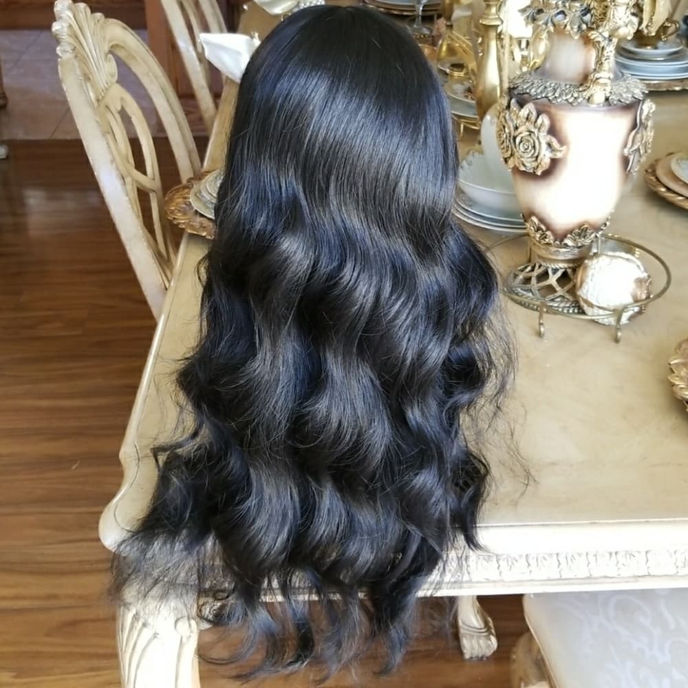 Bodywave Black Full Wig 20-22 inches - Thumbnail 4