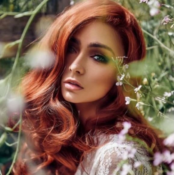 Copper Red Beauty Lace Front Wig - Thumbnail 9