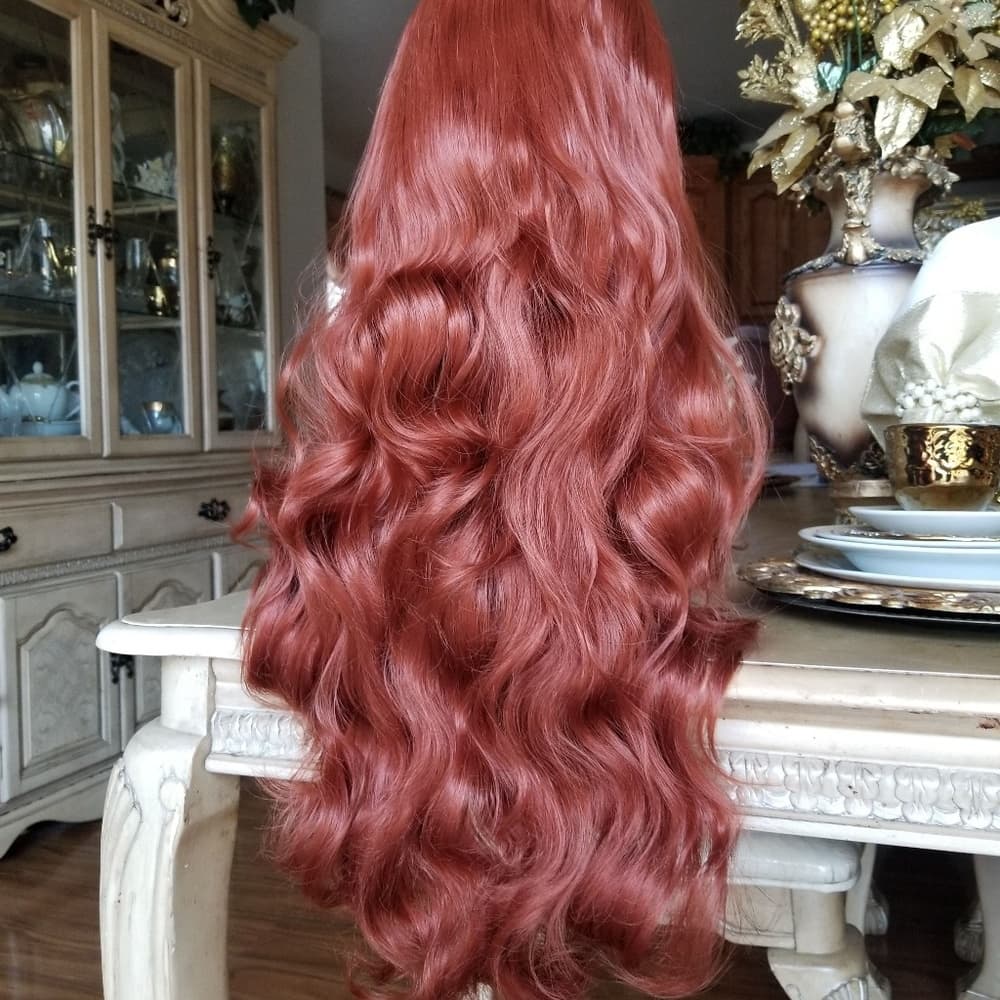 Copper Red Beauty Lace Front Wig - Thumbnail 5