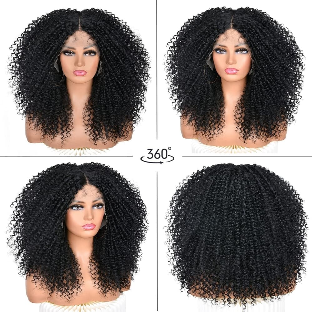 Afro Kinky Curly Lace Wig - Thumbnail 2