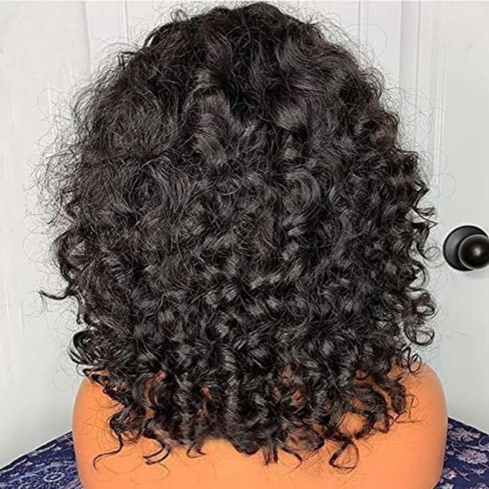 Black Human Hair Wig - Thumbnail 7