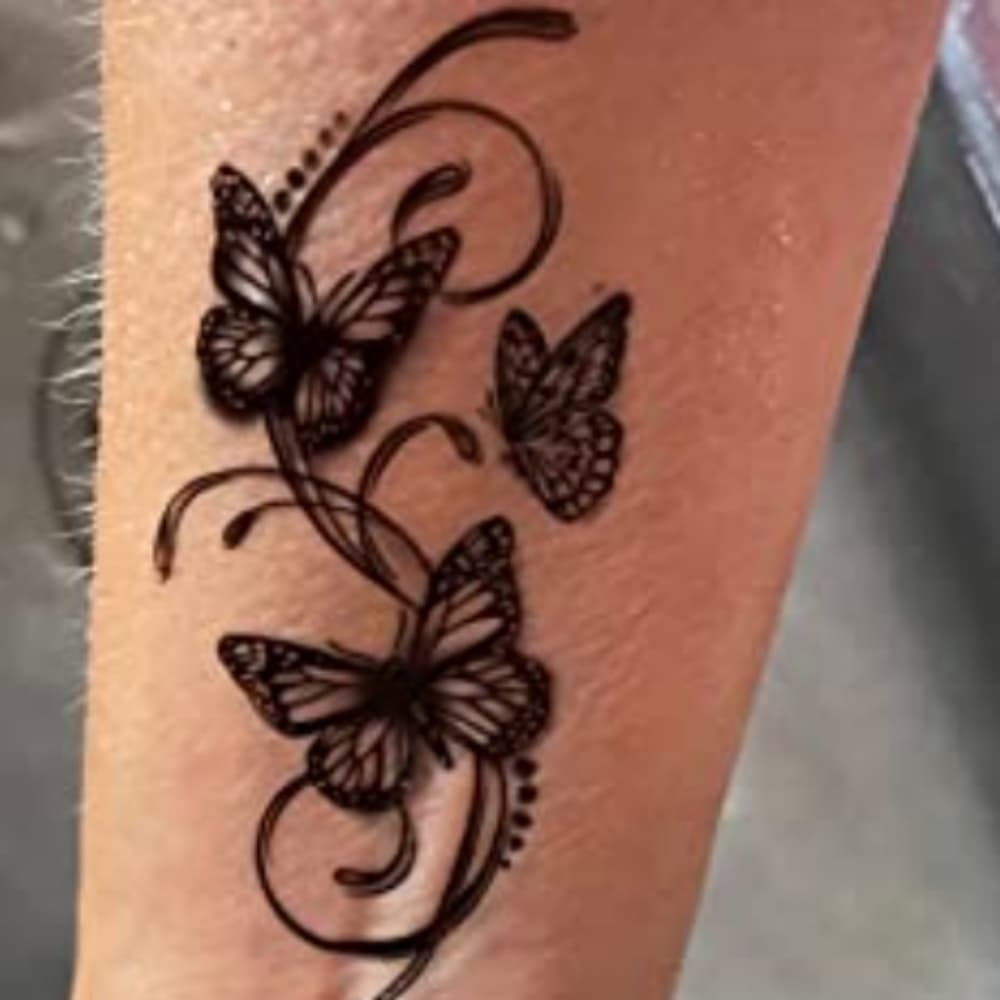 Butterfly Small Temporary Tattoo Waterproof - Thumbnail 3