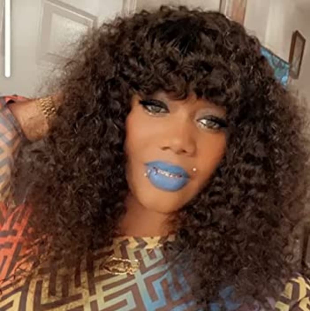 Black Human Hair Wig - Thumbnail 4