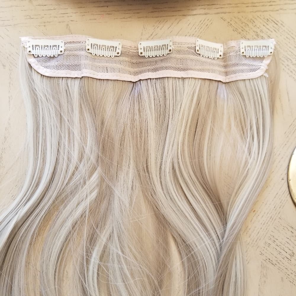 Ash Bleach Blonde Full Head Clip in Extension