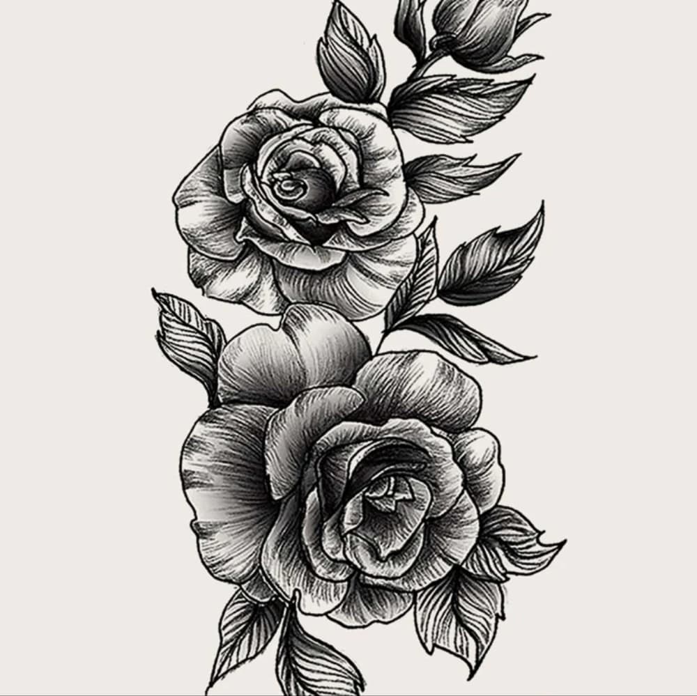 RoselTemporary Tattoo Waterproof - Thumbnail 3
