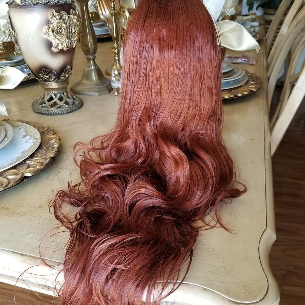 Copper Red Beauty Lace Front Wig - Thumbnail 6