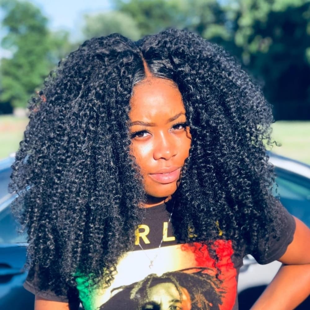 Afro Kinky Curly Lace Wig - Thumbnail 5