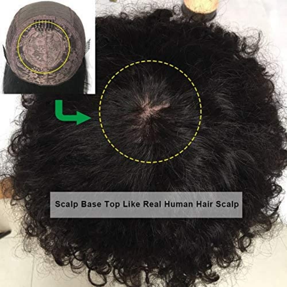 Black Human Hair Wig - Thumbnail 6