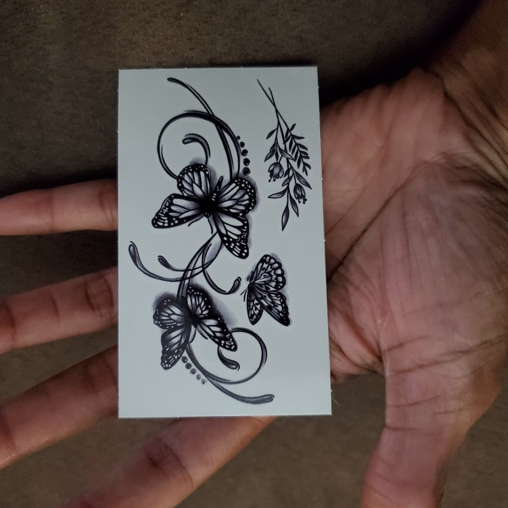 Butterfly Small Temporary Tattoo Waterproof - Thumbnail 2