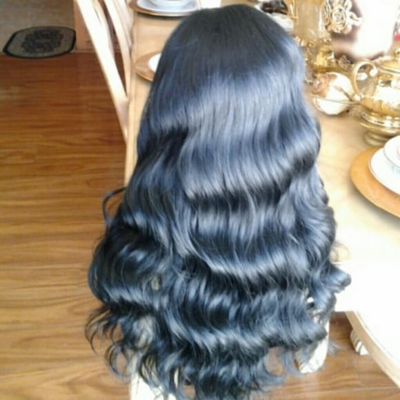 Body wave lace front wig 20 inches long