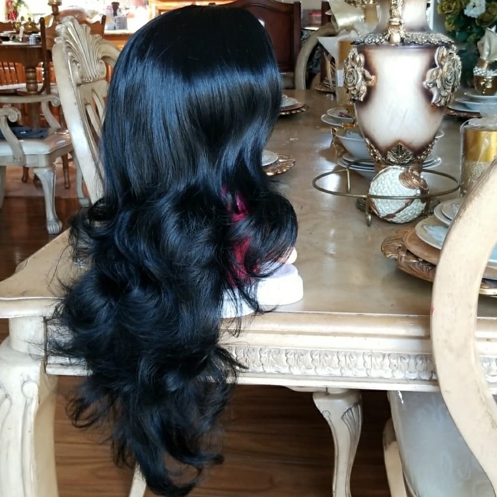 Black Layered Visage Beauty Wig - Thumbnail 2