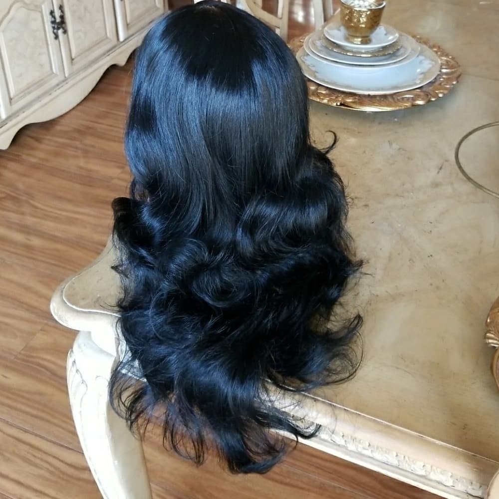 Black Layered Visage Beauty Wig - Thumbnail 5