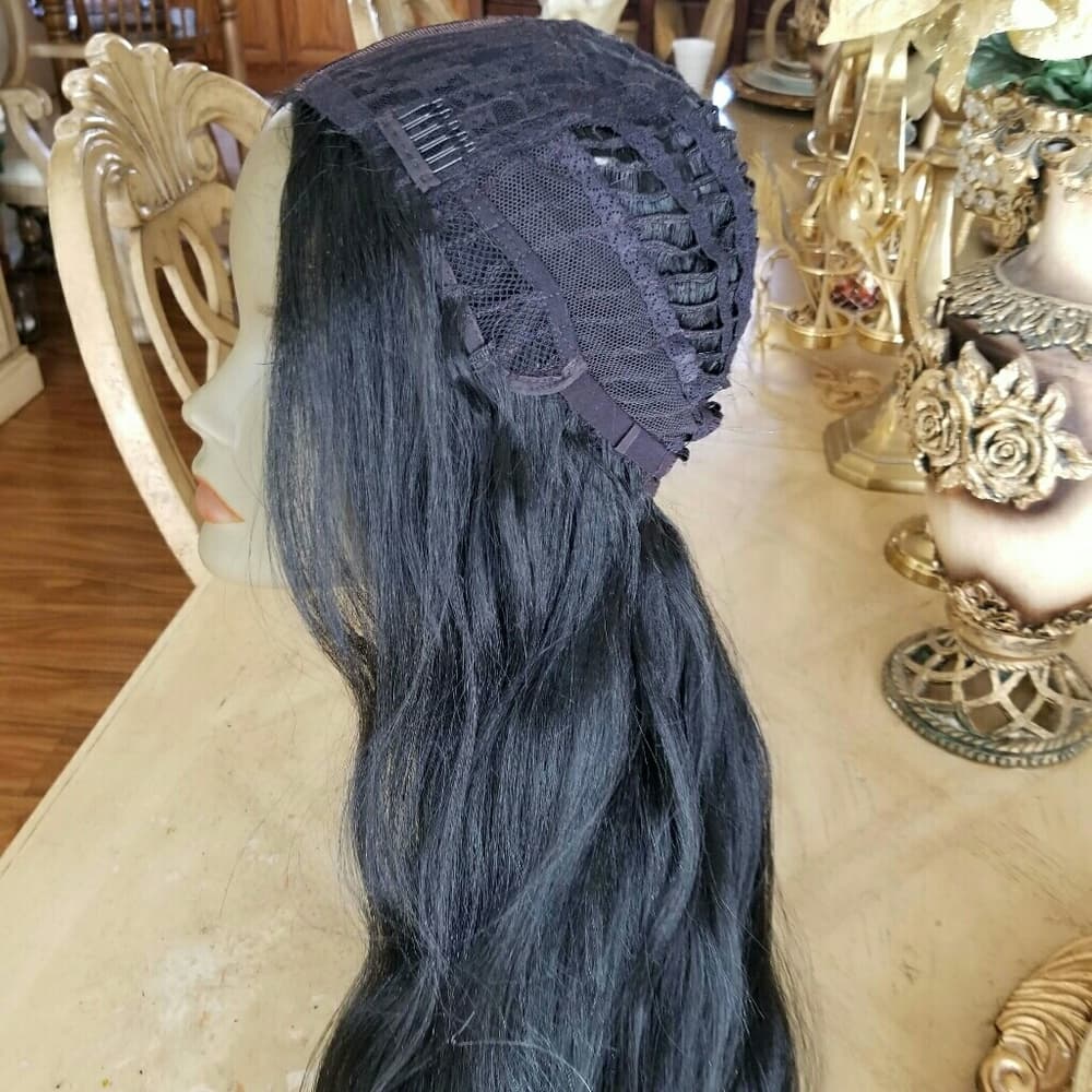 Black Wavy Beauty Wig - Thumbnail 4