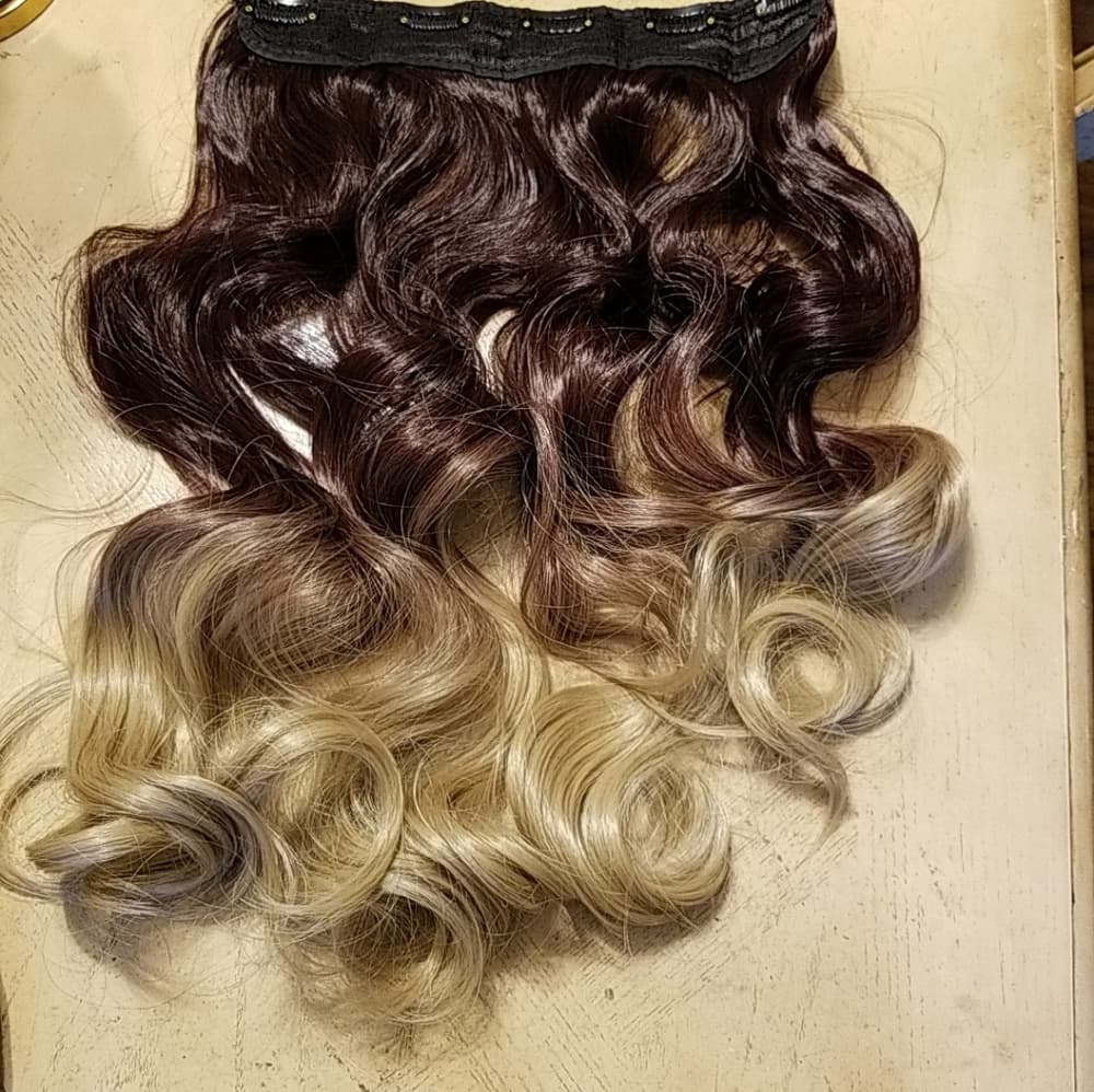 Brown Blonde One Piece clip in Extension - Thumbnail 4