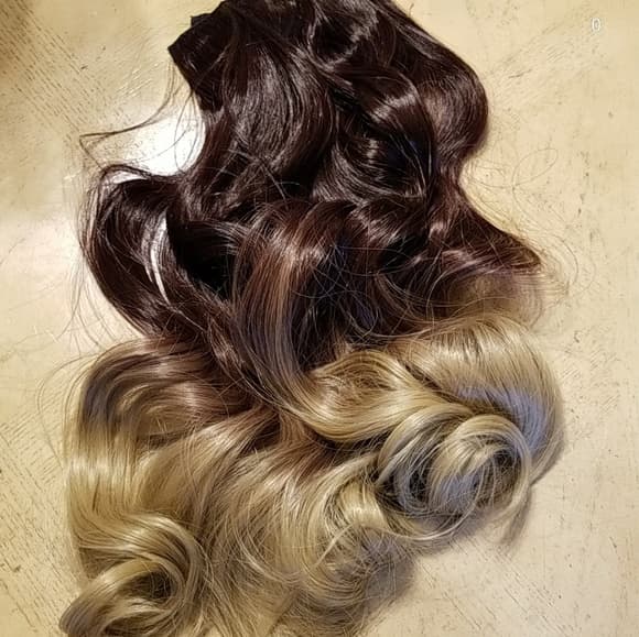 Brown Blonde One Piece clip in Extension - Thumbnail 6